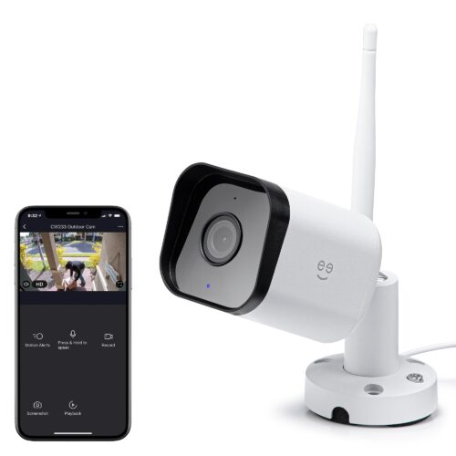 Geeni Hawk 3 Indoor/Outdoor 1-Camera Plug-in Standard Micro Sd Security Camera System