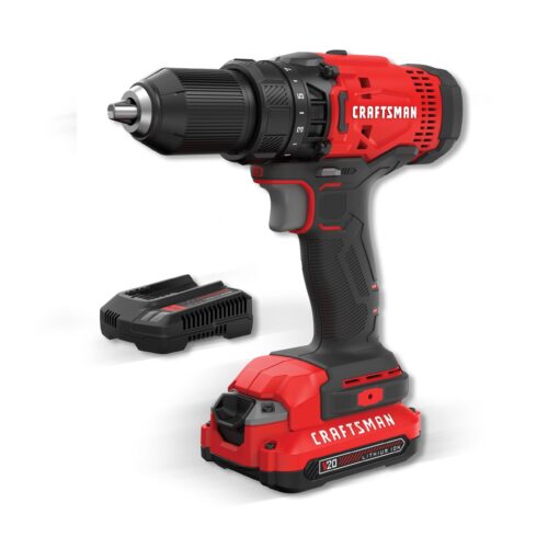 CRAFTSMAN V20 20-volt Max 1/2-in Keyless Cordless Drill (1-Battery and Charger Included)